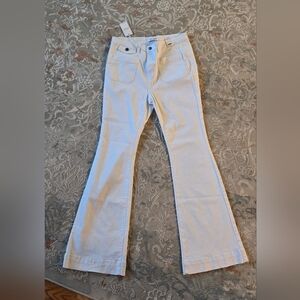 Judy Blue Cream Flare Jeans